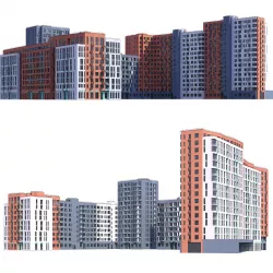 Residential building 3D model