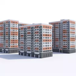 Residential building 3D model
