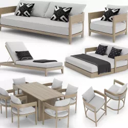 RH Outdoor Balmain Collection 3D model
