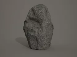 Rock boulder Low-poly  3D model