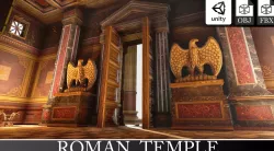 Roman Temple Low-poly  3D model