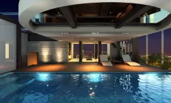 Rooftop Swimming Pool 3D model