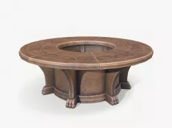 Round table Low-poly  3D model