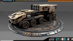 RTS Missiles Launcher - 13 Low-poly  3D model