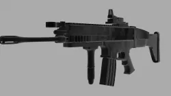 Scar Assult Rifle 3D model