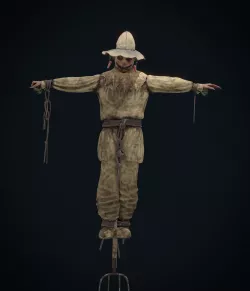 Scarecrow Low-poly  3D model