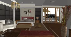 Scene 04 - interior Room 3D model