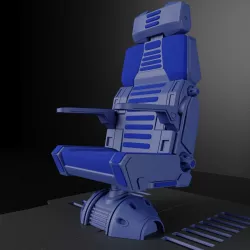 Sci Fi Bridge Chair 3D model