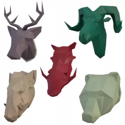 Sculpture Animals Forest 3D model