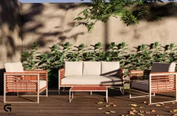 Set Garden Sofa Revit High Quality 3D models 3D model