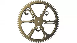 Seteampunk metal spur gear  old 3D model