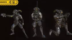 Shinobi Sci Fi Low-poly  3D model