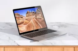 Silver laptop 3D model