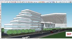 Sketchup Hospital F1 3D model