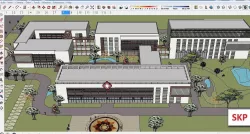 Sketchup Hospital F2 3D model