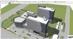 Sketchup Hospital F8 3D model