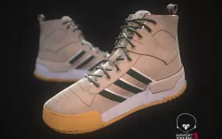 Sneaker Adidas Eric Emanuel Rivalry RM Beige Low-poly  3D model
