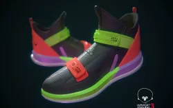 Sneaker Nike Lebron Soldier XIII Low-poly  3D model