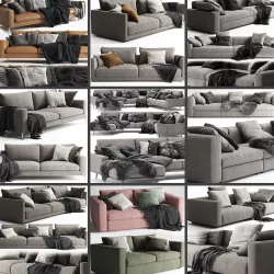 Sofa Collection 03 - 10 Items 3D model