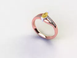 solitaire 3D model