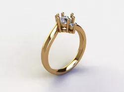 solitaire 3D model