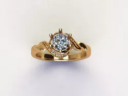 solitaire 3D model
