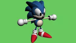 Sonic Low-poly  3D model