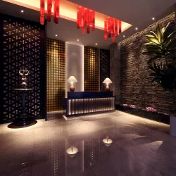 Southeast Asian Style Coffee Room  Reception Room  Tea Room 3D model