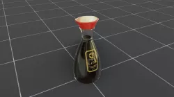 Soy sauce bottle 3D model