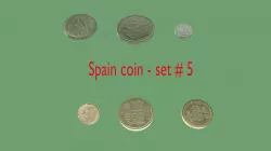 Spain coin set model - 5 3D model