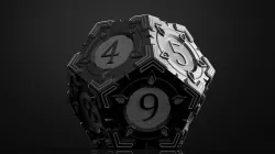 Steampunk dice 3D model