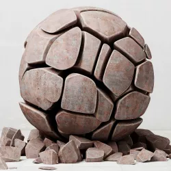 Stone sphere decor 3D model
