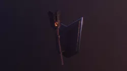 Stylized Medieval Torch Low-poly  3D model