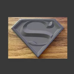 Superman Logo 3D Model 3D model