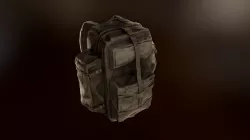 Tactical Backpack Low-poly  3D model
