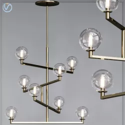 Tech Lighting Gambit LED Chandelier 3D model