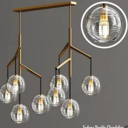 Tech Lighting Sedona Double Chandelier 3D model