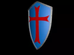 Templar shield 3D model