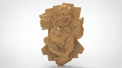 The drunken old man 3d stl models for artcam and aspire 3D model