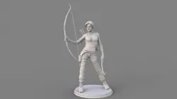Tomb Rider sculpt 3D model 3D model
