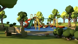 Toon Playground 3D model