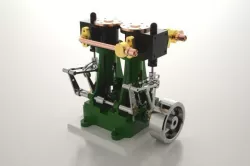 Twin cylinder steam engine 3D model