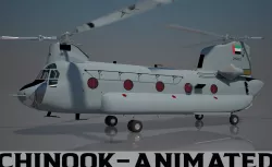 UAE Air Force Chinook CH - 47 F 3D model