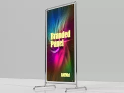 Wather Pipe Pipes Branded Panel Banner Stand Low-poly 3D model Low-poly  3D model
