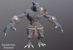 Werewolf  Low-poly  3D model