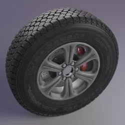 Wheel T70 Lima Caucho 3D model