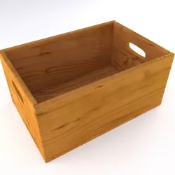 Wooden Box Color 1 3D model