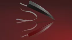 Zangetsu bleach sword 3D model