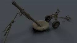2S12 Sani 120mm Mortar Low-poly  3D model