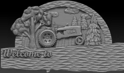3d STL model for CNC Tractor welcome 3D model